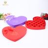 Buy cheap 1200g Grey Cardboard Paper Heart Shaped Chocolate Box Packaging With Divider Insert from wholesalers