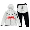 Buy cheap Custom Logo OEM Fleece Jogging Set Gym Sports Zipper up Hoodie Jogger Women Sweat Tracksuits from wholesalers