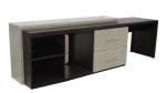 2-tone finish wooden desk&dresser unit/console / credenza for hotel bedroom