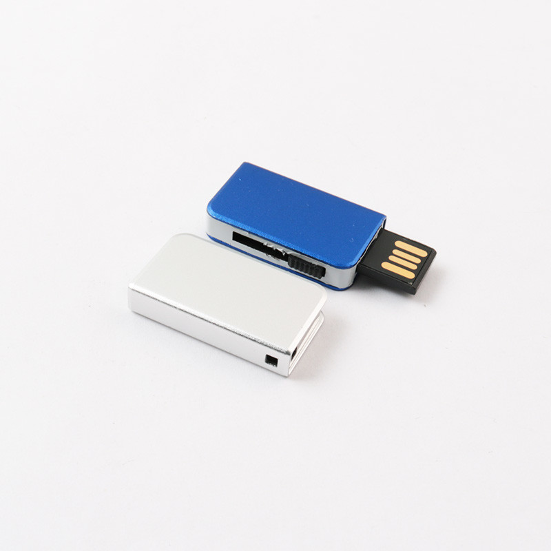 Customized Silver Metal USB Flash Drive Toshiba Flash Chips Inside