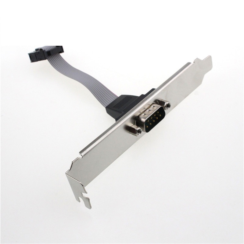 VGA Cable Housing D-sub with Iron RS232 to IDC 2.54 10pin Mmaleblack Polybag Copmalestock