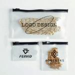 Reuse Eco Friendly Jewelry Zipper Bag Pvc Frosted Blend Color Translucent