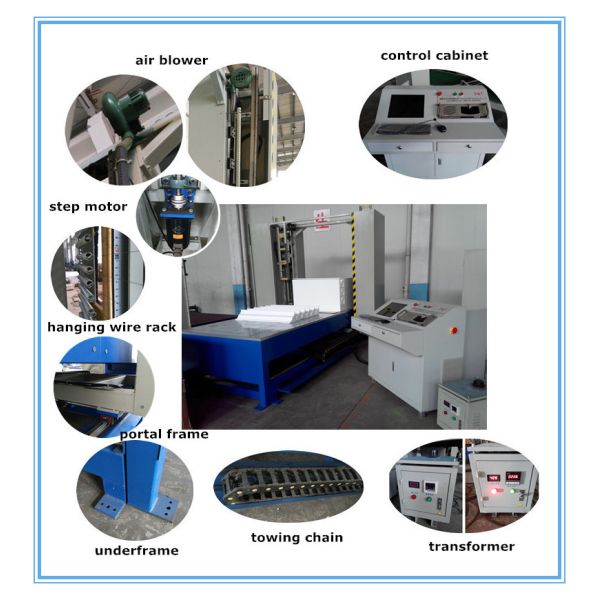 1.2mm Polystyrene Contour Cnc Eps Foam Cutting Machine