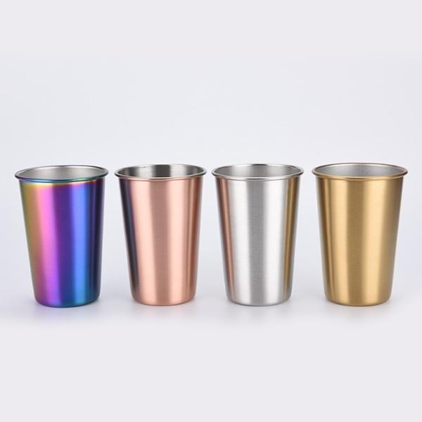 4 Pieces Stackable Stainless Steel Kids Tumblers Sturdy And User Friendly Metal