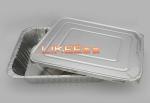 Silver Color 1800ml Aluminium Foil Food Container Multiple Compartment