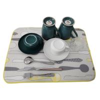 Buy cheap 38x50cm Absorbent Microfiber Dish Drying Pad And Mat For Kitchen product