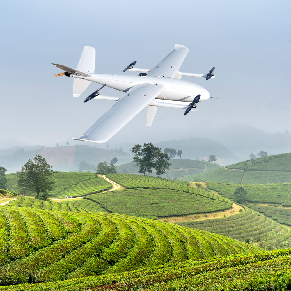 Long Range Inspection Military VTOL Drone 2500mm 26m/S Stall Speed 3.5Hours Battery Life HXAYK-250