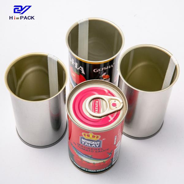 Buy cheap Silver 80g Tin Can Food Packaging Customized Tinplate Food Packaging from wholesalers