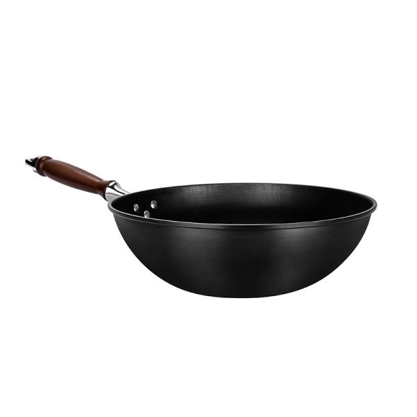 Buy cheap Kitchen Non Slip Stir Frying Pan Carbon Steel PFOA Free Black from wholesalers
