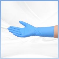 Buy cheap Waterproof Oil Resistant Lab Safety Gloves Blue Hygienic Disposable Gloves product