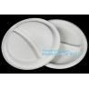 Buy cheap Eco-Friendly biodegradable compostable sugarcane bagasse 7inch food plate,disposable bagasse sugarcane plate 9inch pack from wholesalers