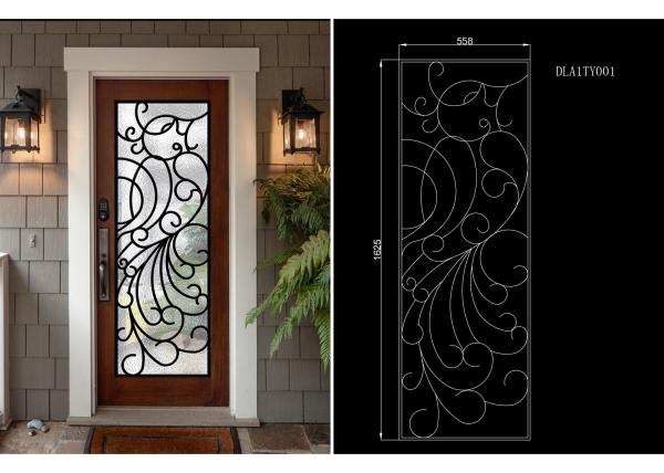 Buy cheap Modern Technology 2264 Inch Wrought Iron Glass Instant Iconic Stain Grade Jamb from wholesalers