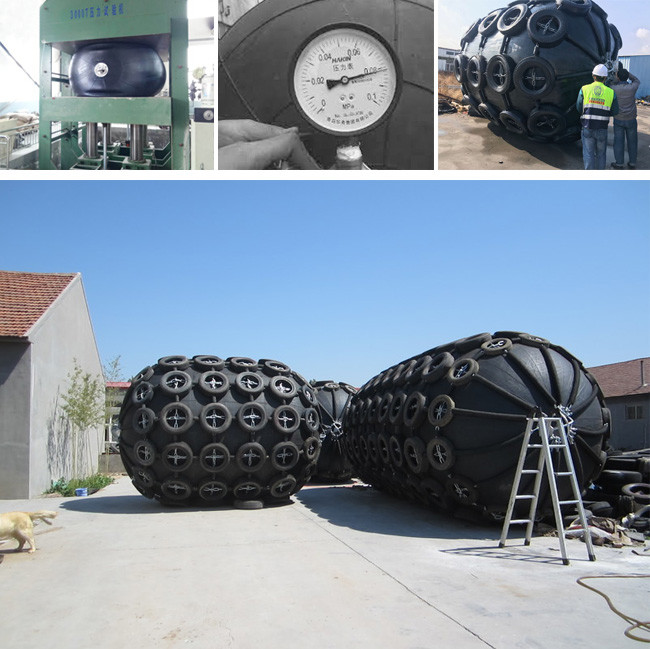 Iso17357 Yokohama Floating Pneumatic Rubber Fenders For Sts Operations