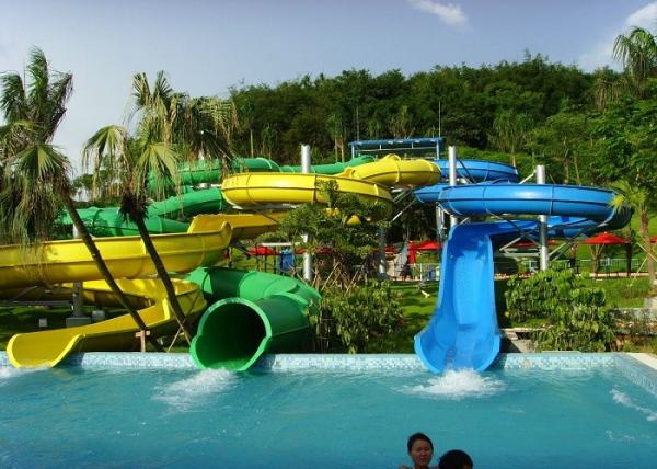 Buy cheap 2000sq.M Rainbow Outdoor Spiral Tube Water Slide from wholesalers