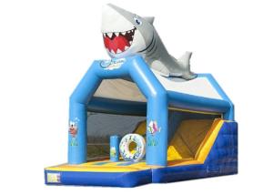 Wholesale Big Shark Inflatable Kids Jump House , Professional Shark Bounce House Rental from china suppliers