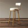 Buy cheap Restaurant Supply Bar Stools Velvet High Stool With High Rebound Sponge from wholesalers