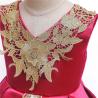Buy cheap V-Neck Flower Girl Dress Champagne Lace Princess Dress Vestidos De Ropa Niña Sleeveless Christmas Dress Red/Blue/Purple from wholesalers