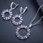 CZ Earrings for Women Crystal Nacklace Jewelry Female Accessories Jewelry