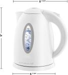 Electric Kettle BPA-Free 1.7L Fast Boiling Water Warmer Auto Shut Off for Coffee
