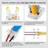 Buy cheap 4pin 10mm LED Strip Connector Crystal Buckle Solderless Extension Terminal Adapter from wholesalers