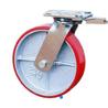 Buy cheap 4 In Rubber Swivel Dumpster Casters With 4 Points Breaker from wholesalers