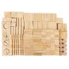 Buy cheap Montessori Education Wooden Grains Stacking Building Blocks Kindergarten Children Early Childhood Parenting Kids Toys from wholesalers