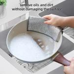 KILINE Kitchen Gadgets Silver Cleaning Cloth Magic Dish Towel Rust Removal All