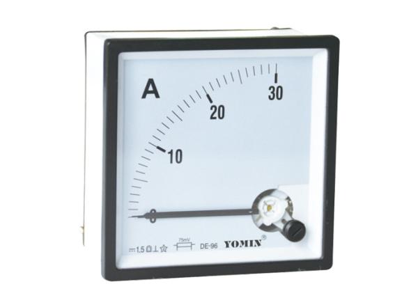 96 * 96 Moving Iron Instrument Analogue Panel Meters , AC Ammeter / Current