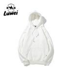 Streetwear Knitted Blank Custom Logo Cotton Black 320g Fitted Gym Over Size
