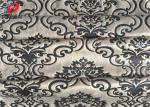 Embossed / Printed Velboa Fabric , Stretch Velvet Fabric For Furniture