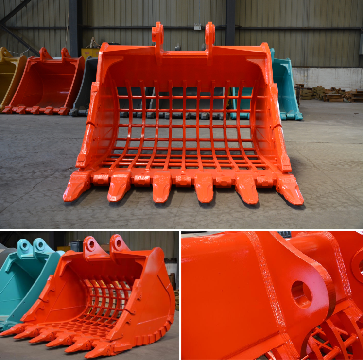 New Customization Mini 3Ton 4Ton 6Ton Skeleton Excavator Sieve Bucket Teeth With Hole