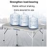 Buy cheap Folded Outdoor Garden Patio Portable Aluminum Camping Dinning Table and Chair Set for Barbecue Beach Picnic from wholesalers