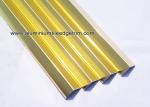 Plated Glossy Gold Decorative Aluminum V - Shaped Brace / Angular Splint V15mm /