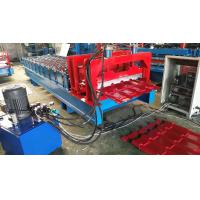 Buy cheap 1000mm Metal Roof Forming Machine 7-12m / Min Working Speed 3 Tons product