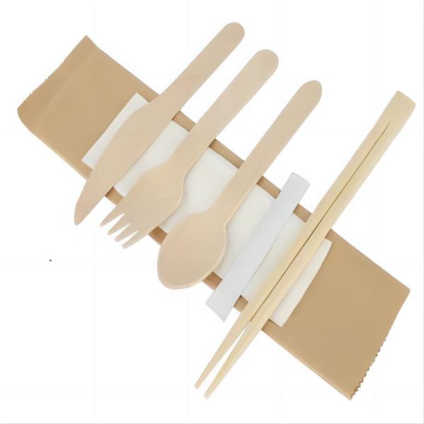 Buy cheap 160 mm wholesale 100% environmentally friendly wooden knife fork spoon napkin pepper with chopsticks & toothpick from wholesalers