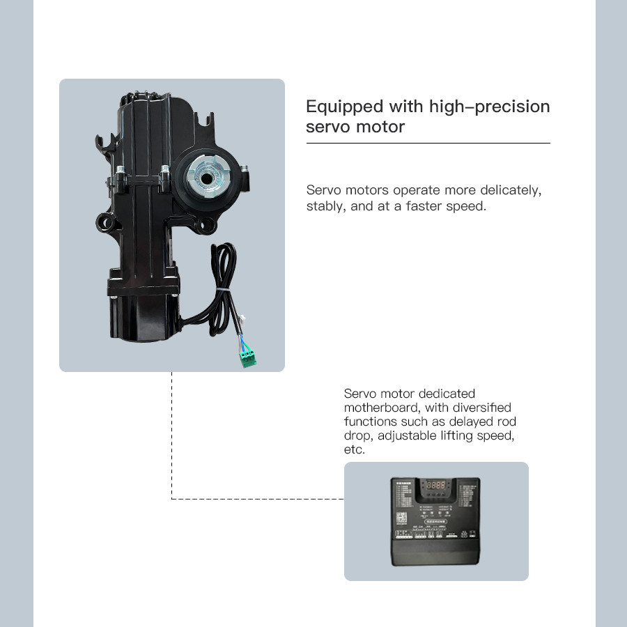 HCW Parking Lot Fence Barrier Smart Gate Security 24v Servo Motor Mechanism For Boom Barrier Gate