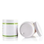 Recyclable White Round Wide Mouth Plastic Jars 500ml Body Scrub Packaging Jars