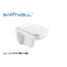 Buy cheap Rimless Flushing Wall Hanging Toilet Smooth Sewage Compact Structure ODM / OEM from wholesalers