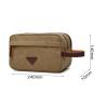 Buy cheap Men'S Vintage Leather Canvas Travel Shave Kit Bag from wholesalers