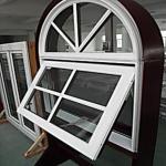 900x900mm Single Glazed Top Hung Awning Window UPVC Profile PVC Awning Glass