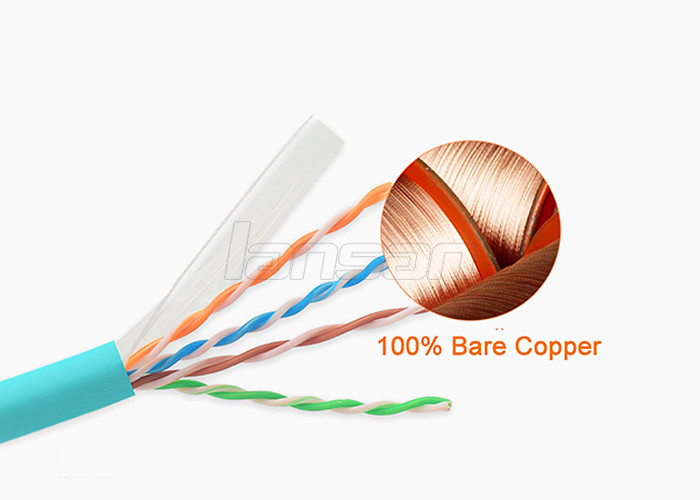 Cat6 UTP BC conductor Patch Cord HDPE Insulation 90 Degree Bending Molded Boot Connector