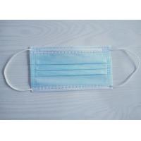 Buy cheap FDA 3 Ply Anti Bacterial Disposable Sheet Earloop Mask product