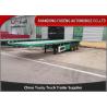 Buy cheap 3 Axles 30 Tons 40Ft Low Flatbed Truck , Flatbed Semi Trailer Carbon Steel from wholesalers