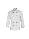 240 GSM Chef Uniform Long Sleeve Work Wear 65 Poly 35 Cotton