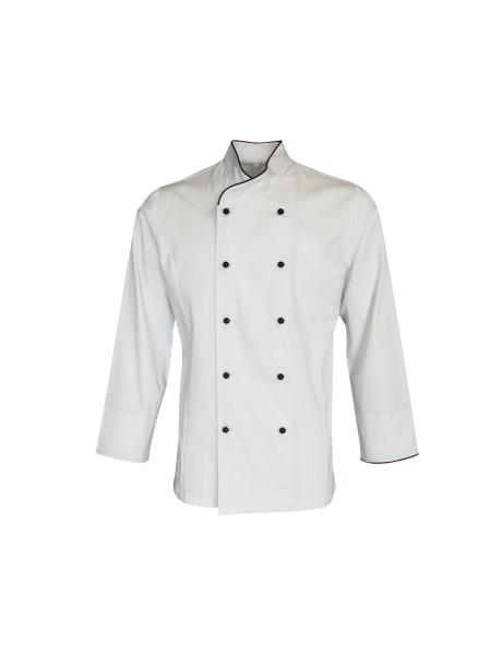 Buy cheap 240 GSM Chef Uniform Long Sleeve Work Wear 65 Poly 35 Cotton from wholesalers