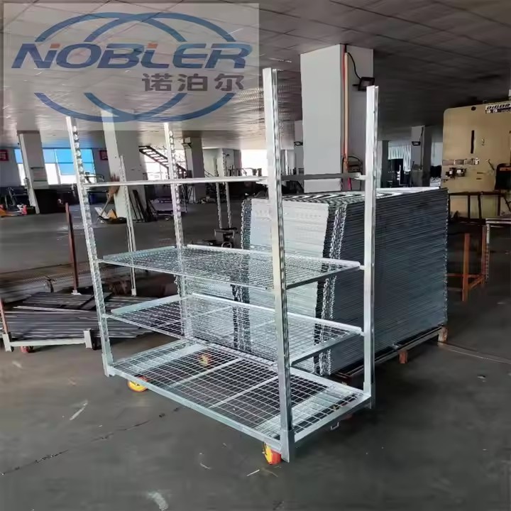 High Load Bearing Danish Flower Trolley Corrosion Resistance Four Casters