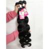 Buy cheap No Chemical Virgin Malaysian Human Hair Extensions Body wave 4 Bundles With Closure from wholesalers
