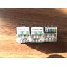 Buy cheap Black / White RJ45 Keystone Jack CAT5E UTP Gold Plating Size Customized from wholesalers