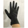 Buy cheap Disposable Black Nitrile Examination Gloves Sizes S M L XL 9 Inch Aql 1.5 for Gardening from wholesalers