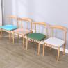 Buy cheap Fashion Modern Dining Room Chairs , Colored Leather Dining Chairs With Wooden Legs from wholesalers